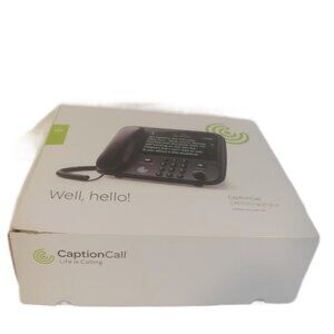 Caption Call Phone 78T Black Hearing Impaired Touch Screen Ethernet Tested